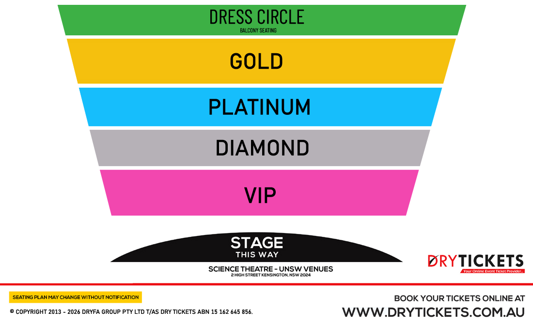 Aamchya Pidhichi Goshtach Vegali - Live In Sydney Seating Map