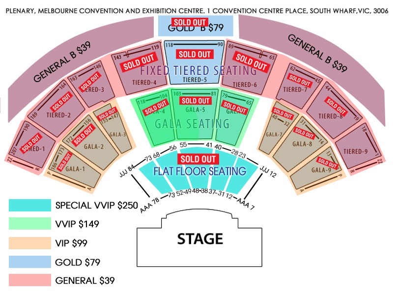 Gurdas Maan Live In Concert Melbourne 2018 Seating Map