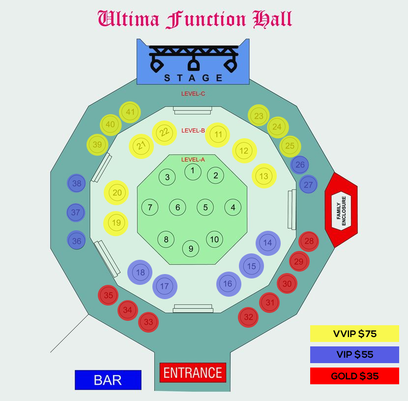 'Rendezvous with JAZIM' Ghazal Night In Melbourne Seating Map