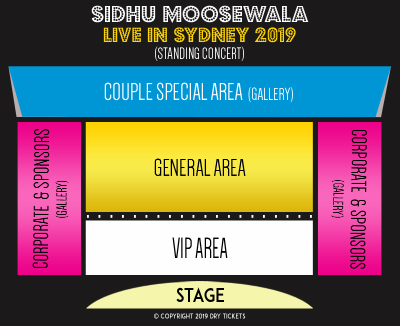 Sidhu Moose Wala Live In Sydney 2019 Seating Map