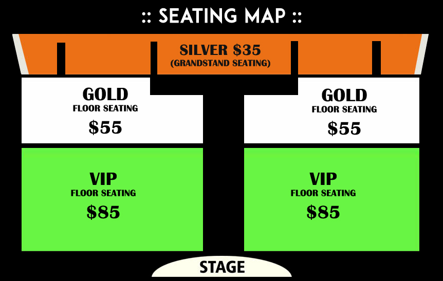 Teenage Rockstars Live In Concert Sydney Seating Map