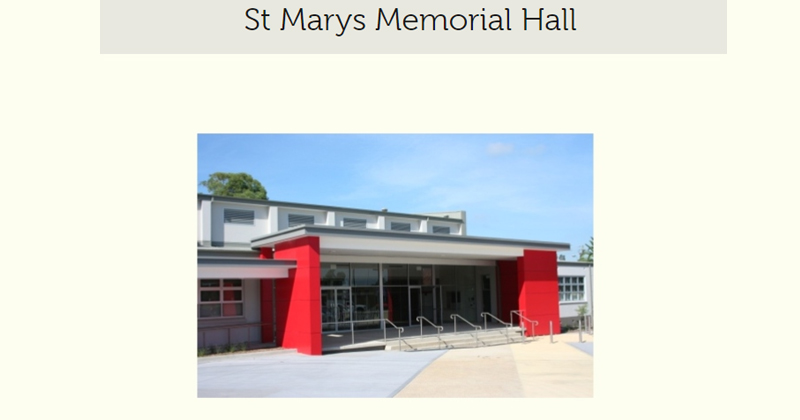 St Marys Memorial Hall in St. Marys